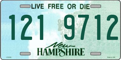 NH license plate 1219712