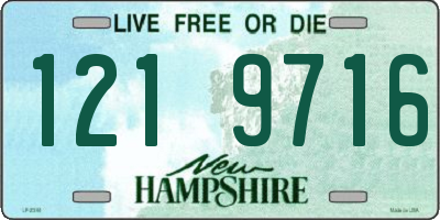 NH license plate 1219716