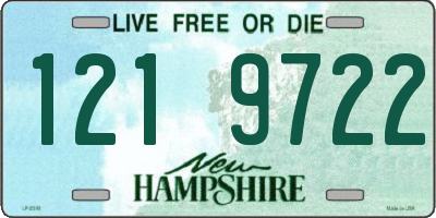 NH license plate 1219722