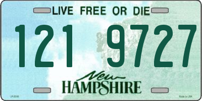NH license plate 1219727