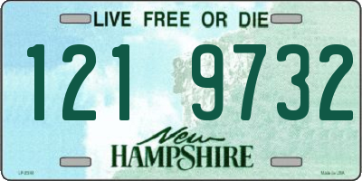 NH license plate 1219732