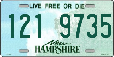 NH license plate 1219735