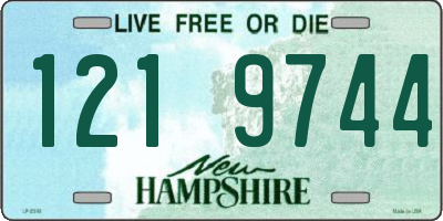 NH license plate 1219744
