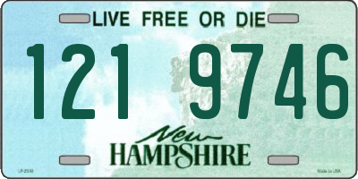 NH license plate 1219746