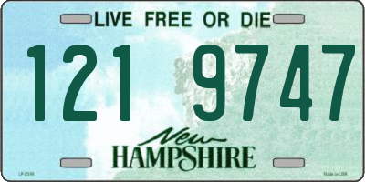 NH license plate 1219747