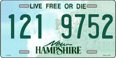 NH license plate 1219752
