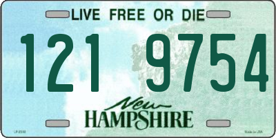 NH license plate 1219754