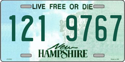NH license plate 1219767