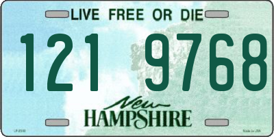 NH license plate 1219768