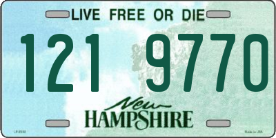 NH license plate 1219770