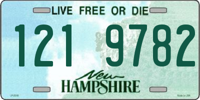 NH license plate 1219782