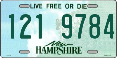 NH license plate 1219784