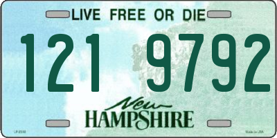 NH license plate 1219792