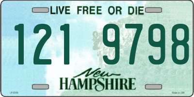 NH license plate 1219798