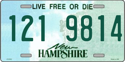 NH license plate 1219814