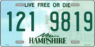 NH license plate 1219819