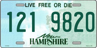 NH license plate 1219820