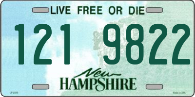 NH license plate 1219822