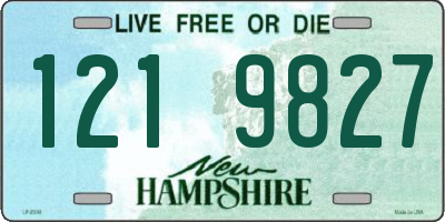NH license plate 1219827