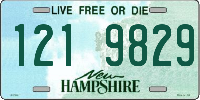 NH license plate 1219829
