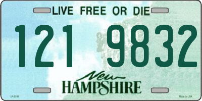 NH license plate 1219832