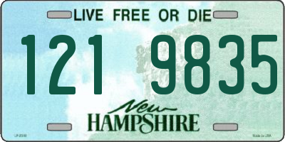 NH license plate 1219835