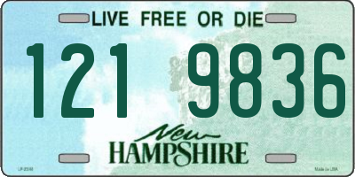 NH license plate 1219836