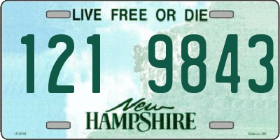 NH license plate 1219843