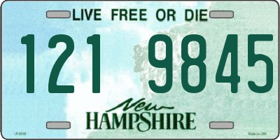 NH license plate 1219845