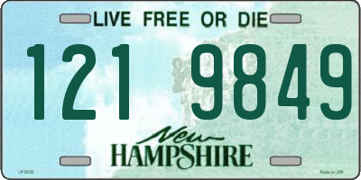 NH license plate 1219849