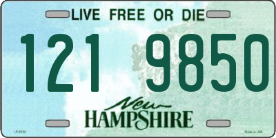 NH license plate 1219850