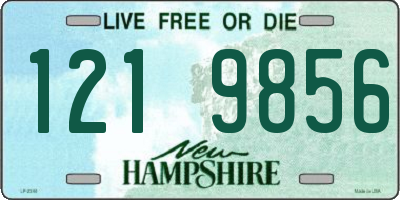 NH license plate 1219856
