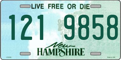 NH license plate 1219858