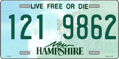 NH license plate 1219862