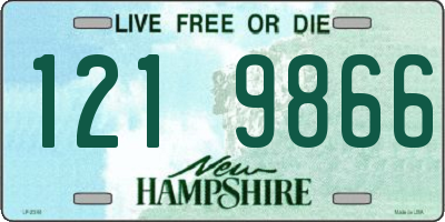 NH license plate 1219866