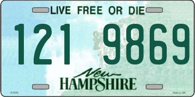 NH license plate 1219869