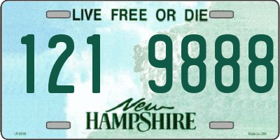 NH license plate 1219888