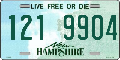 NH license plate 1219904