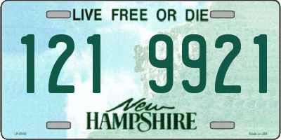 NH license plate 1219921