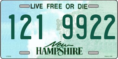 NH license plate 1219922