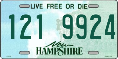 NH license plate 1219924