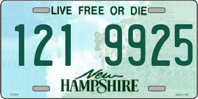 NH license plate 1219925