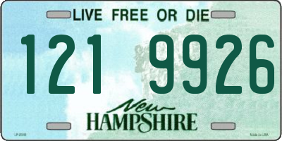 NH license plate 1219926