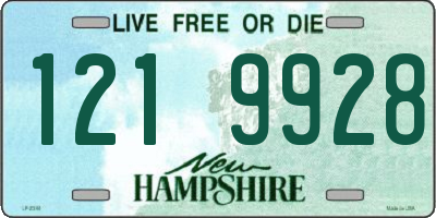 NH license plate 1219928
