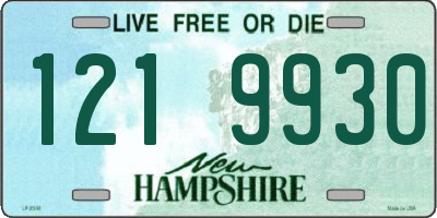 NH license plate 1219930