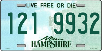 NH license plate 1219932