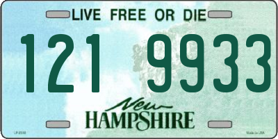 NH license plate 1219933
