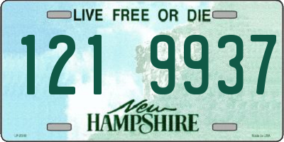 NH license plate 1219937