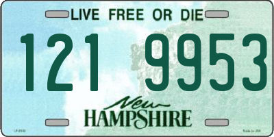 NH license plate 1219953