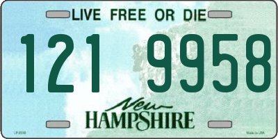 NH license plate 1219958